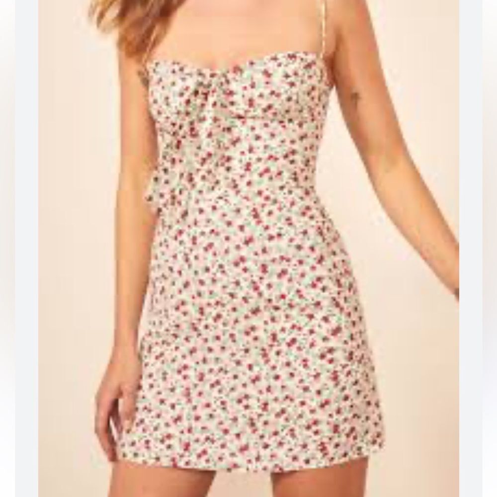 Reformation Floral Mini Dress size medium - Picture 2 of 9